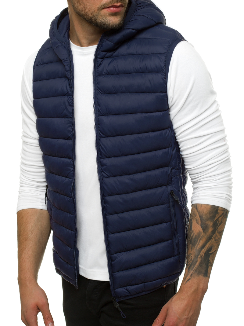 Безрукавка чоловіча Темно-Синя OZONEE JS/LY36