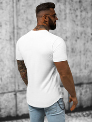 T-shirt męski biały OZONEE B/181227Z