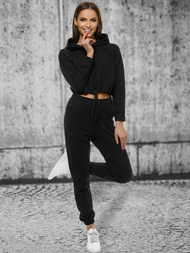 Komplet dresowy dwuczęściowy czarny OZONEE O/12108