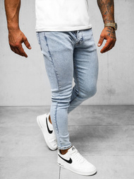 Spodnie jeansowe męskie niebieskie OZONEE O/2339/1