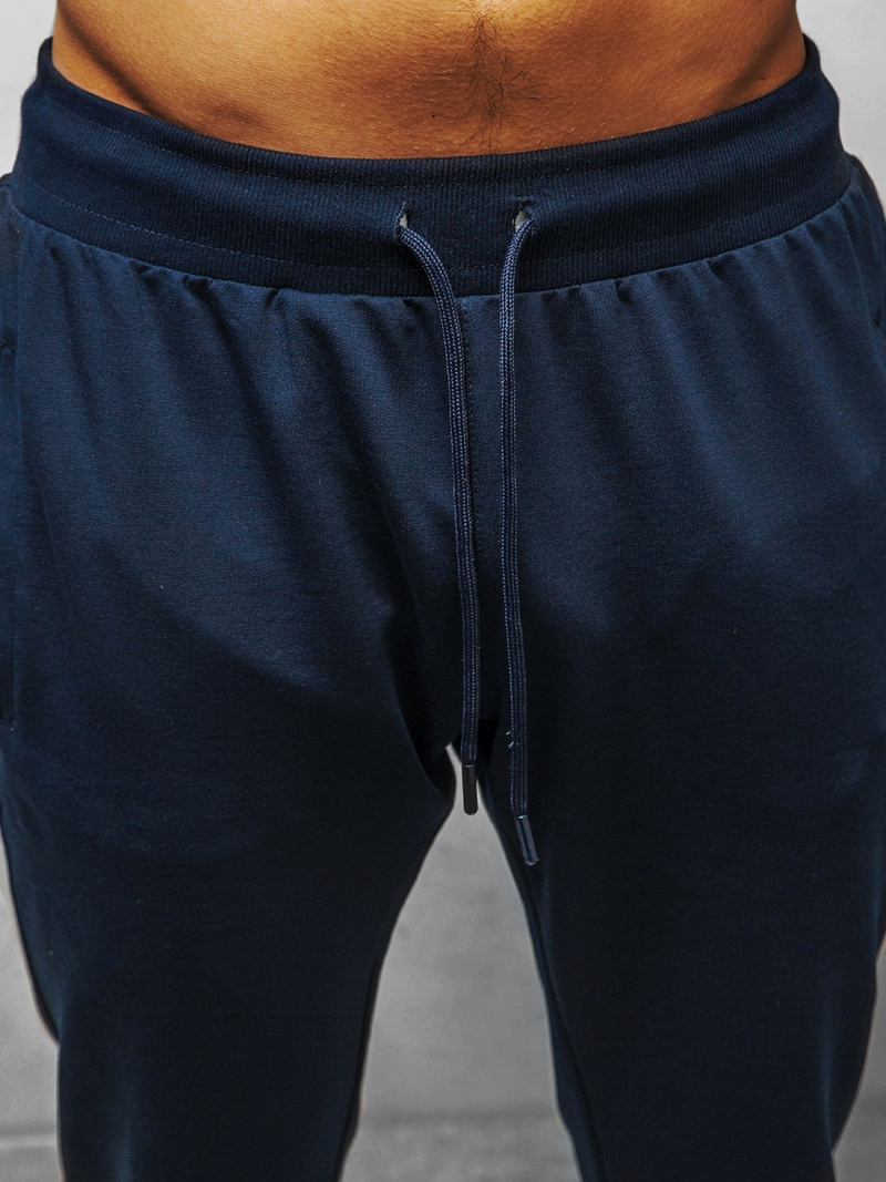 Spodnie dresowe męskie granatowe b/18203022