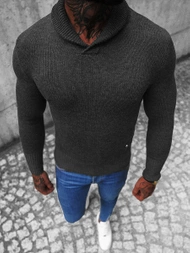 Sweter męski grafitowy OZONEE NB/MM6018/3