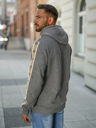 Bluza z kapturem męska grafitowa OZONEE JS/8B1729/5