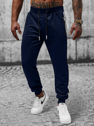 Spodnie dresowe męskie granatowe OZONEE JS/8K181