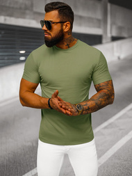 T-shirt męski slim fit khaki OZONEE NB/MT3001
