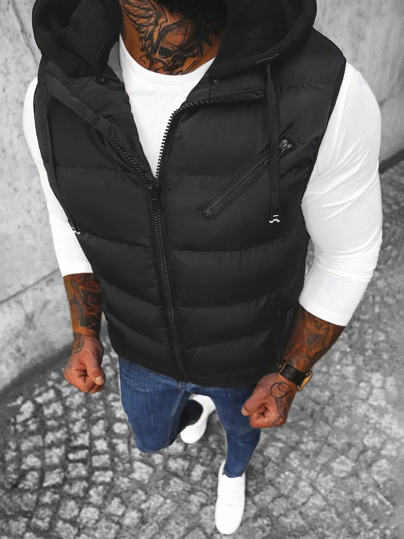 Безрукавка чоловіча Чорна OZONEE N/7126