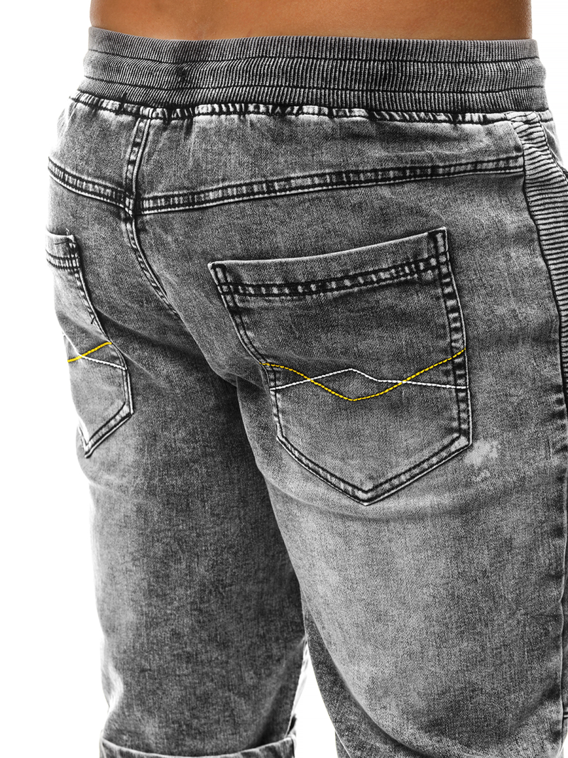 Шорти джинсові чоловічі Темно-сірі OZONEE RF/HY348
