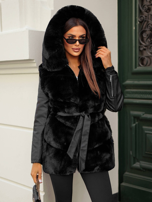 Куртка жіноча чорна OZONEE JS/11Z8090Z