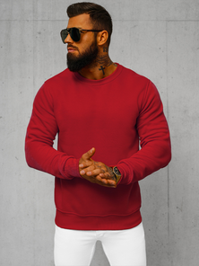 Bluza męska ciemno-czerwona OZONEE JS/2001-10Z