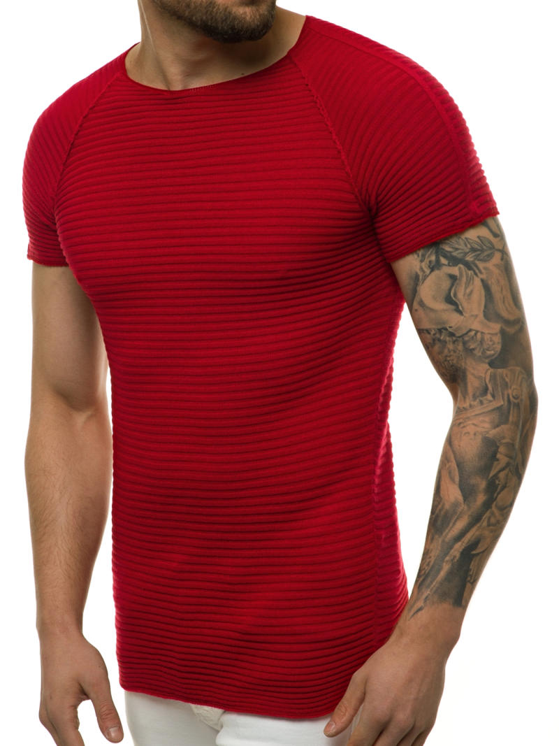 Светр чоловічій Бордовий OZONEE L/2297