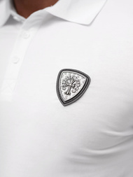 Koszulka męska polo biała OZONEE NB/MT3121