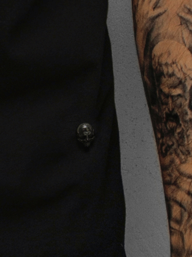 T-Shirt męski czarny OZONEE NB/3003