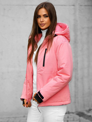 Kurtka damska zimowa jasno-różowa OZONEE JS/HH012/25Z