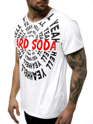 Футболка чоловіча Бiлий OZONEE JS/KS1948