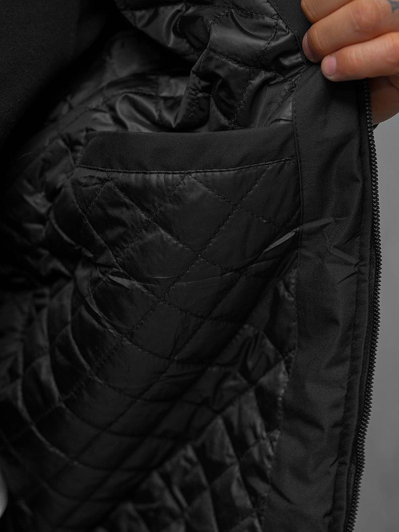 Kurtka męska czarna OZONEE JS/5M3111/392