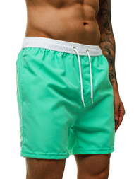 Spodenki kąpielowe męskie miętowe OZONEE ST005-9