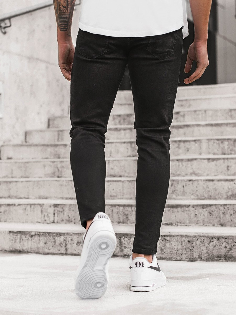 Spodnie jeansowe męskie czarne OZONEE G/1088