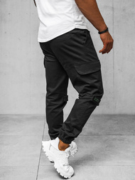 Spodnie męskie chino joggery czarne OZONEE O/G3014Z