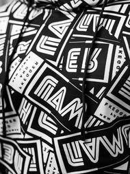 Bluza z kapturem męska czarno-biała OZONEE JS/8B1138/1