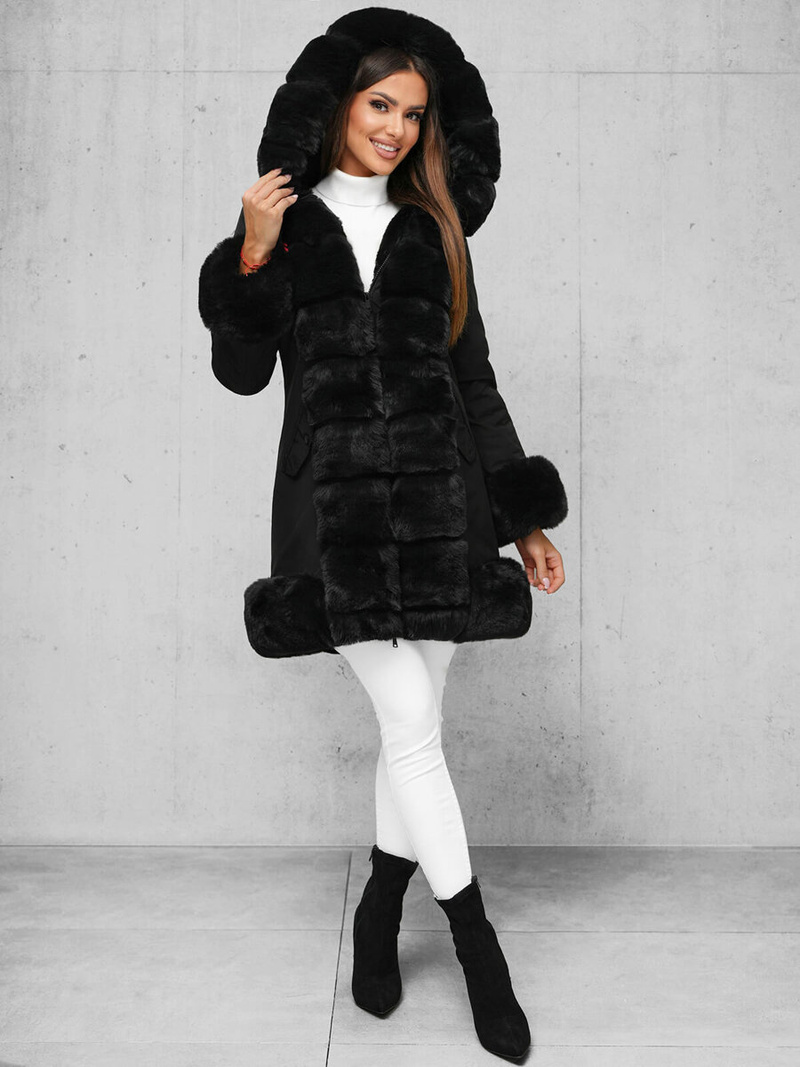 Куртка жіноча Чорна OZONEE JS/11Z8089Z