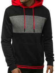 Толстовка з капюшоном чоловіча Чорна OZONEE JS/KS2179