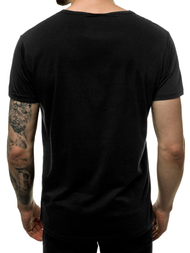 T-Shirt męski czarny OZONEE JS/KS1984