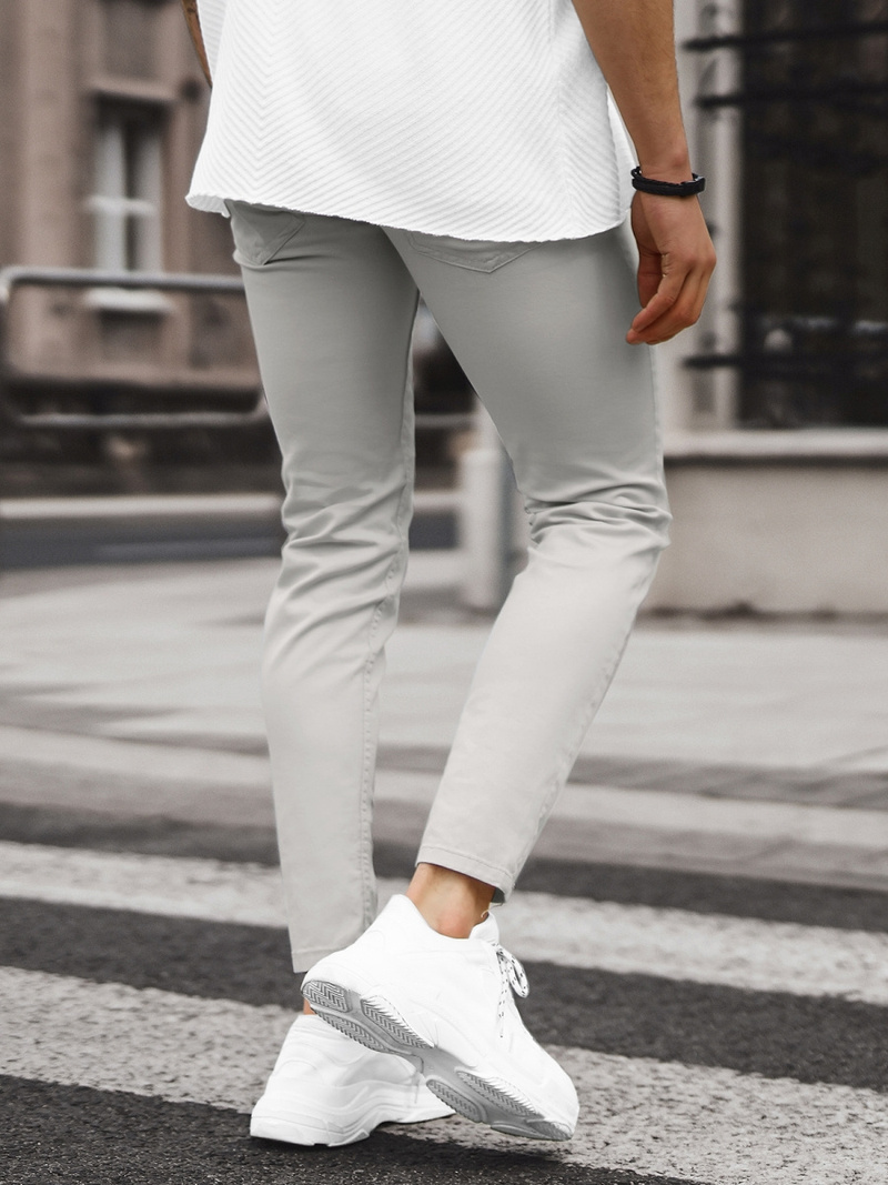 Spodnie jeansowe męskie szare OZONEE E/5179/01