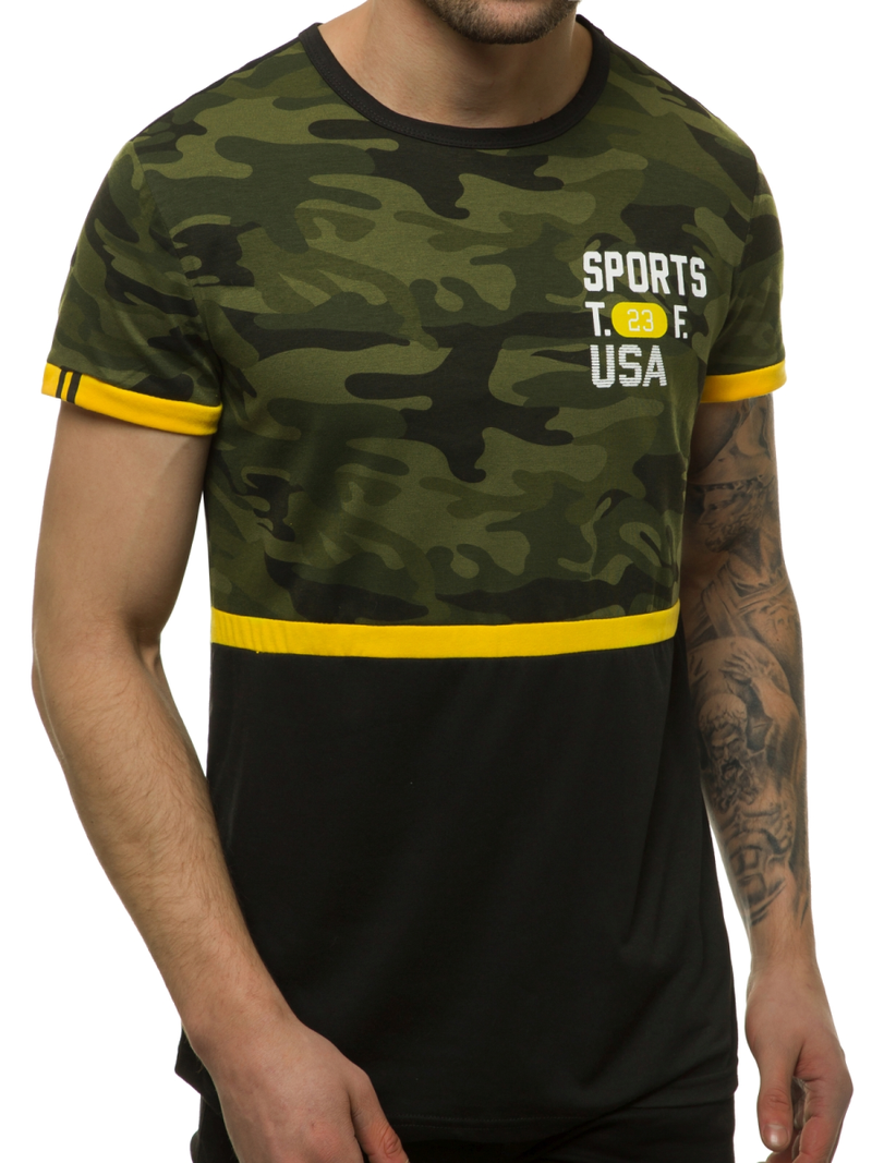 T-Shirt męski zielony OZONEE JS/SS10982