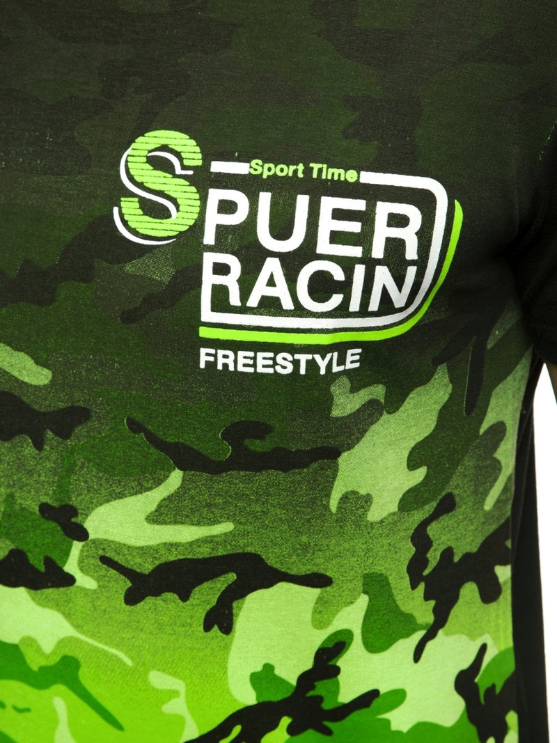 T-Shirt męski zielony OZONEE JS/SS10985