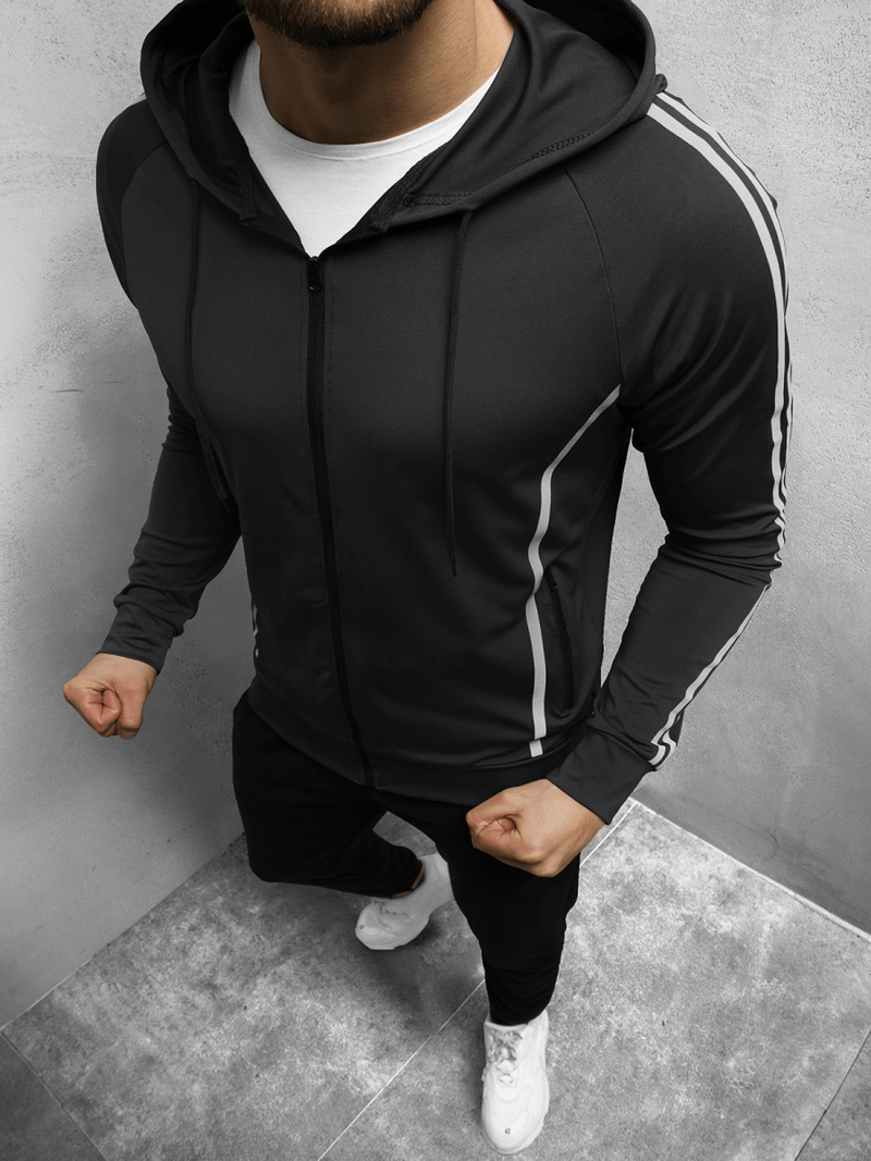 Kurtka przejściowa męska czarna OZONEE JS/M10305