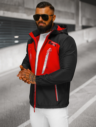Куртка softshell чоловіча Чорно-Червона OZONEE JS/HH022/1C