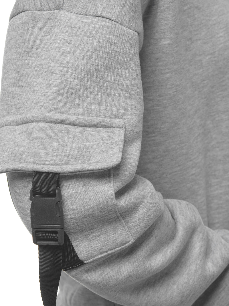 Bluza damska z kapturem szara OZONEE O/12104