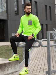 Bluza męska zielono-neonowa OZONEE MACH/20373Z