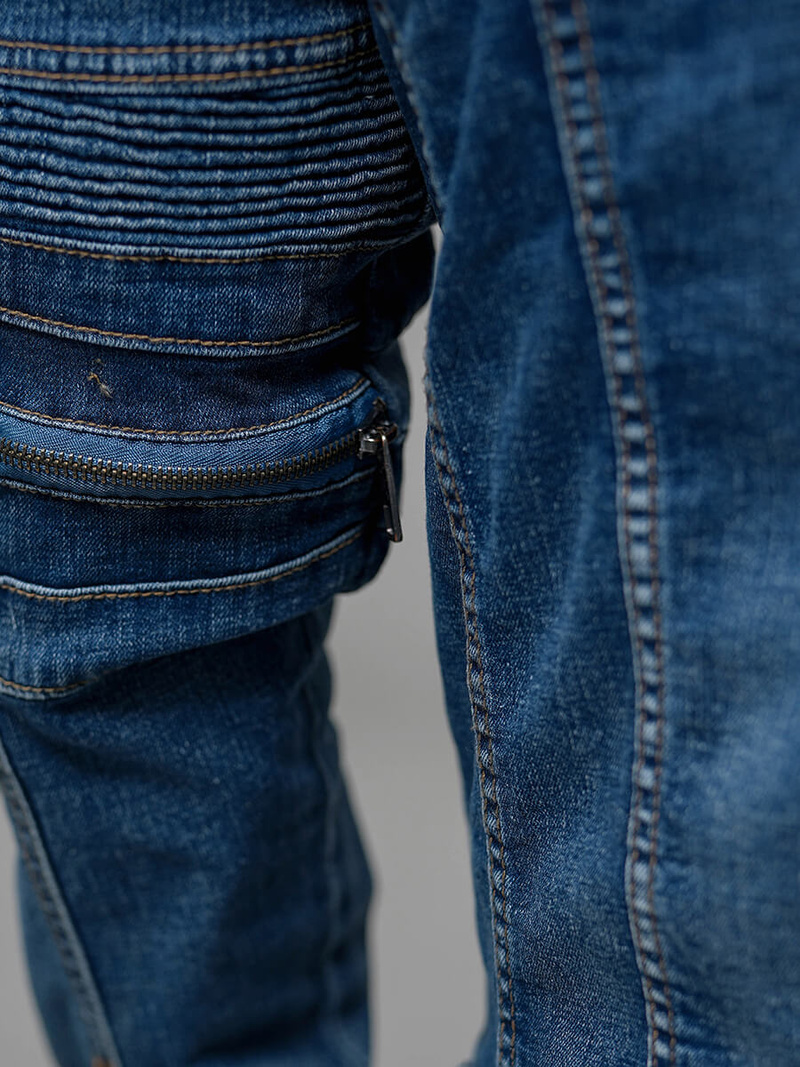 Чоловіча джинсова куртка Синя OZONEE NB/MJ508BZ