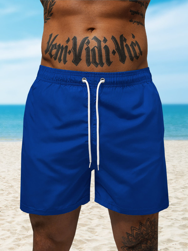 Spodenki kąpielowe męskie ciemno-niebieskie OZONEE JS/XL019/40