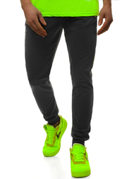 Spodnie dresowe męskie czarne OZONEE JS/AM107