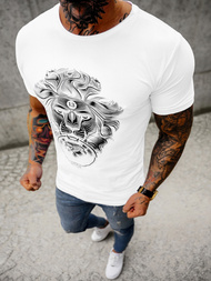 T-Shirt męski biały OZONEE O/BL2262