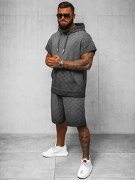 Komplet dresowy męski czarny OZONEE O/3C113/9