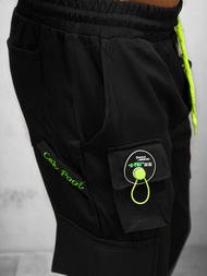 Spodnie męskie chino jogger czarne OZONEE O/CP149