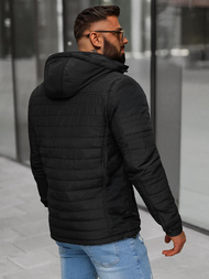 Kurtka męska pikowana czarna OZONEE JS/5M3276/392