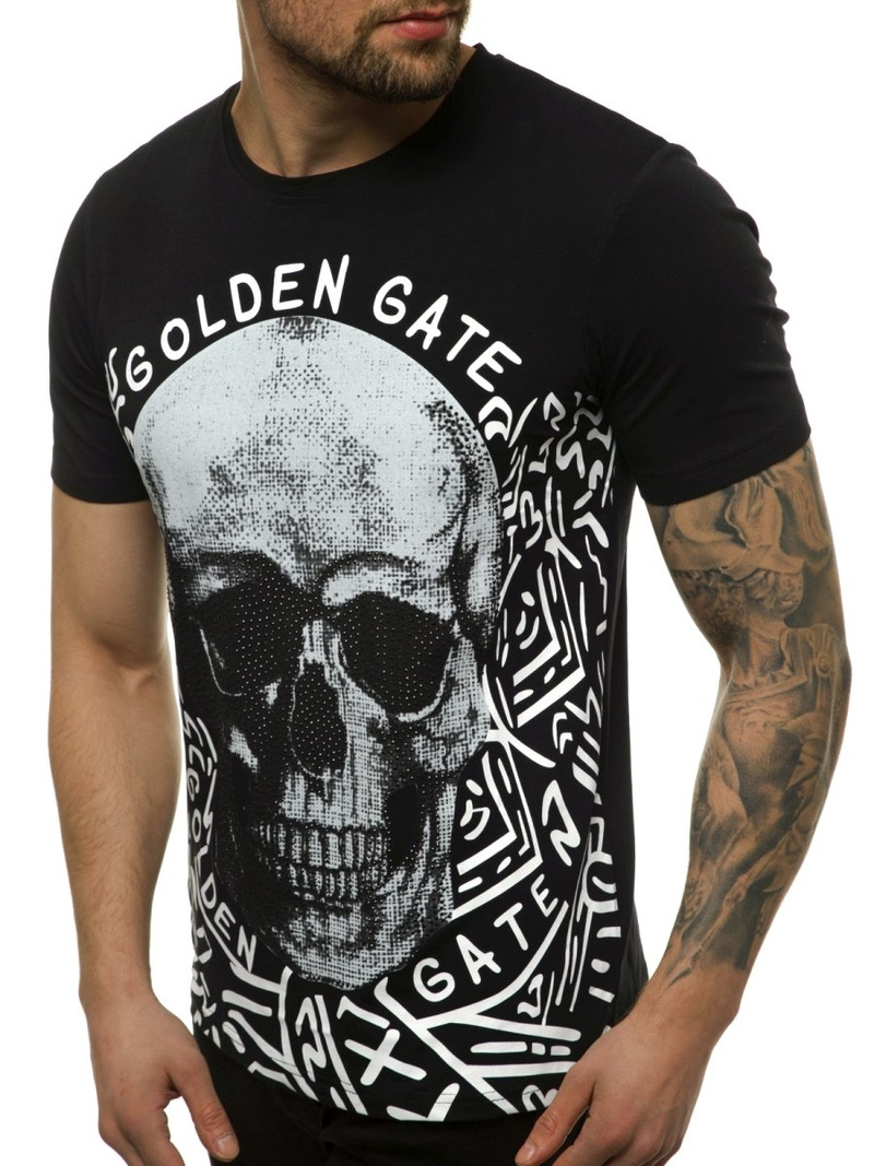 Футболка чоловіча Чорний OZONEE JS/KS7332