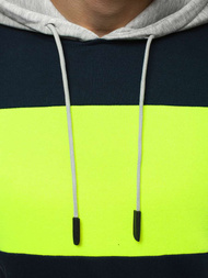 Bluza z kapturem męska granatowa OZONEE JS/KS2179