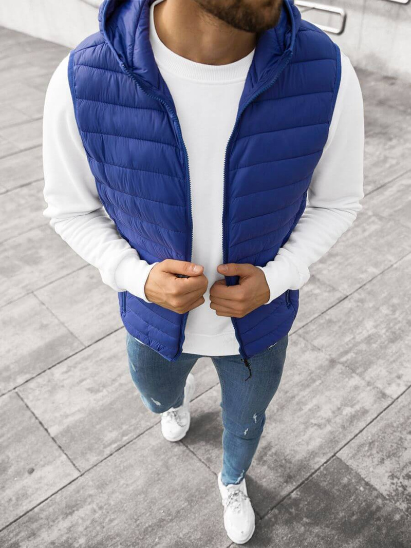 Безрукавка чоловіча Темно-Синя OZONEE JS/HDL88002Z