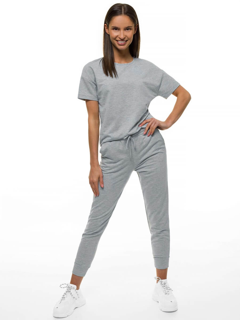 Жіночий спортивний костюм з двох частин Яскраво-Сiрий OZONEE O/MB1002/21
