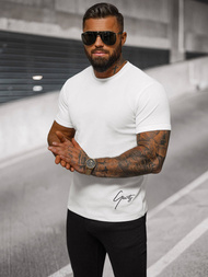 T-shirt męski biały OZONEE O/L1192