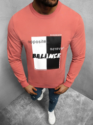 Bluza męska crewneck ciemno-różowa OZONEE B/21402023Z