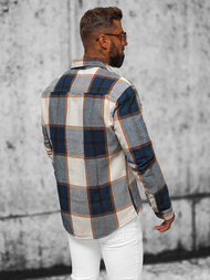 Сорочка Чоловіча tемно-cиня OZONEE NB/MC727B