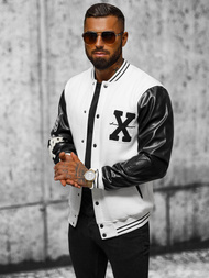 Толстовка чоловіча біла OZONEE O/TB9114