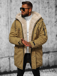 Kurtka zimowa męska camelowa OZONEE JS/5M3123/84