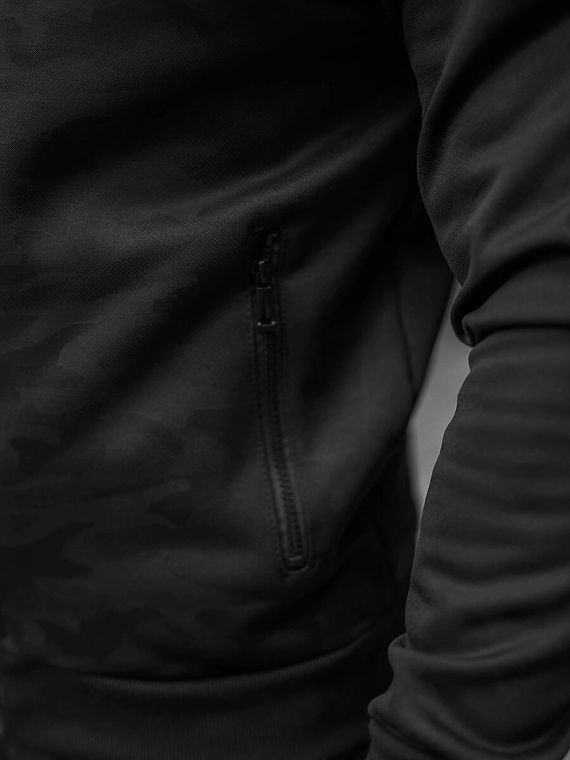 Komplet dresowy męski czarny OZONEE O/3A127/A128